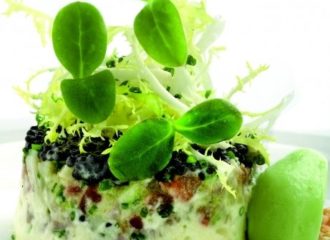 tartar anguila fumada